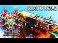 ABSOLUTE FASTEST WAY to PRESTIGE.. OVER 50,000 XP A GAME! (How to Rank Up Fast) - COD BO4