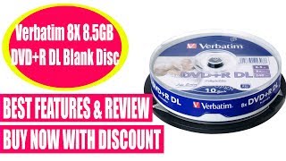 8x DVD RW DL Slim Portable Optical Drive USB 2.0 External Drive LED (Black) Verbatim DVD+R DL Blank Disc 8X 8.5GB Double Dual Layer Review | Best DVD+R Blank Disc 2018