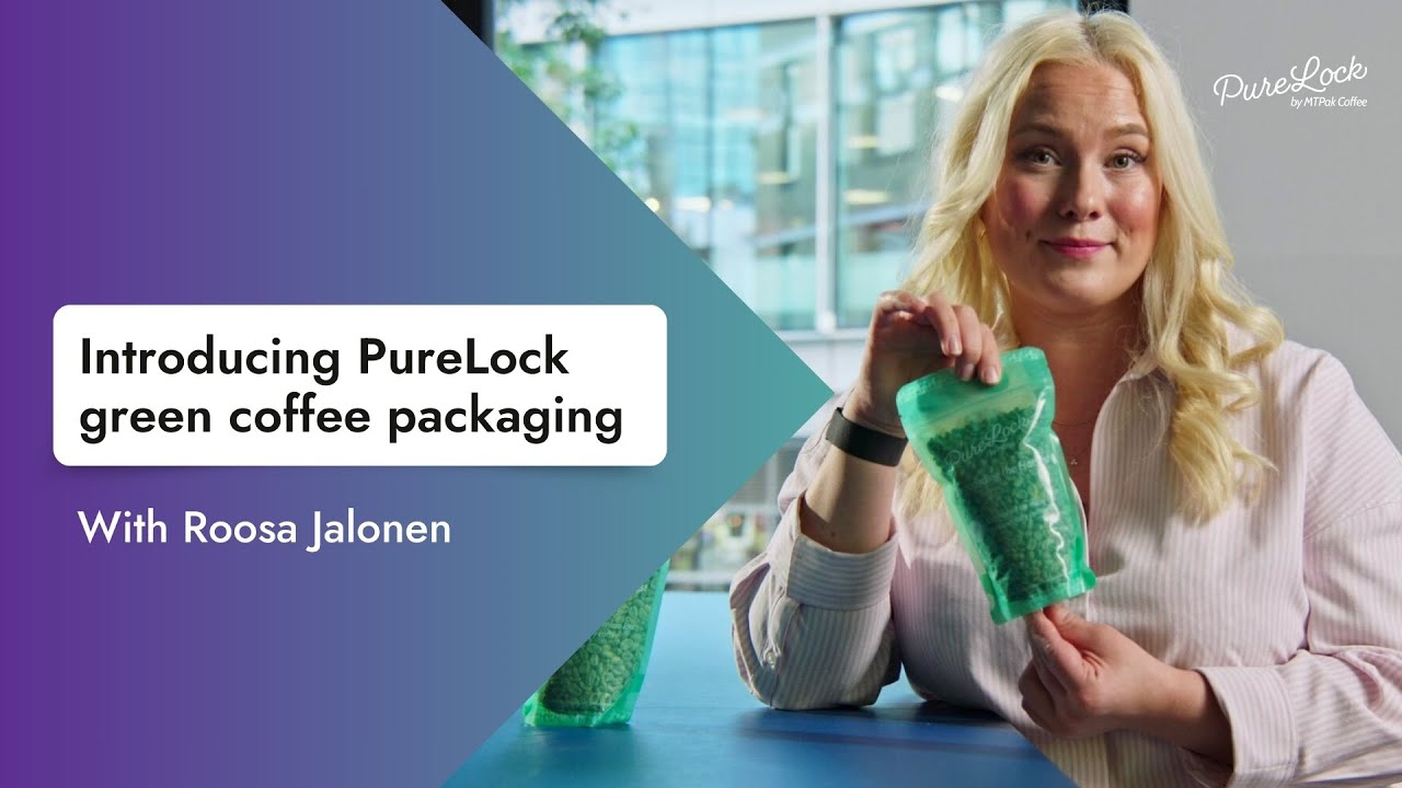 First look at our new PureLock green coffee packaging - YouTube