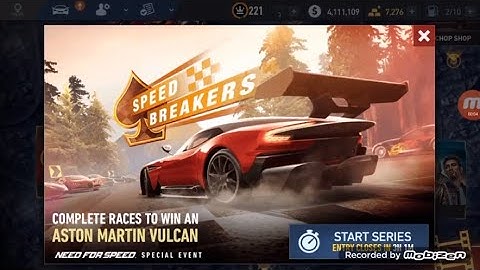 NFS NO LIMITS | SPEED BREAKERS | ASTON MARTIN VULCAN | Day 1 - SpeedMate | Event 1 - Time Trial
