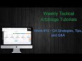 Tactical Arbitrage and Online Arbitrage in Q4 - Tactical Thursday (2019)