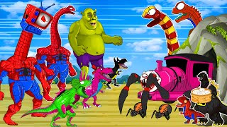 Ifant JURASSIC PARK Mosassauro, Shrek,Carnotauro: EVOLUTION OF DINOSAURUS &Kong GODZILLA Cannibalism