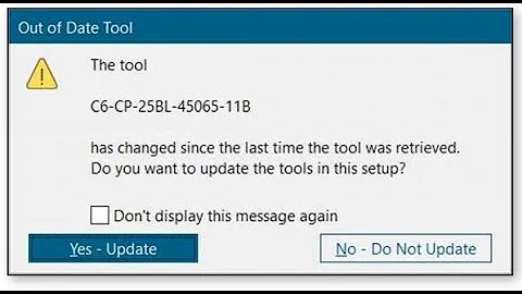Automatic Update from Library Tools in NX CAM