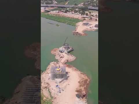 تقدم مراحل الاعمال بمشروع توسعة شارع ابو نؤاس وانشاء جسر الجادرية الجديد وربطه بمقتربات ساحة النسور