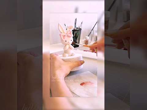 зайка из мастики,