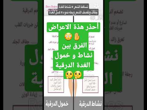 أحذر هذة الاعراض الفرق بين نشاط و خمول الغدة الدرقية