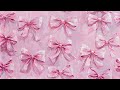 Pastel Pink Coquette Ribbons Aesthetic Background Wallpaper Screensaver | Coquette bow Frame TV art