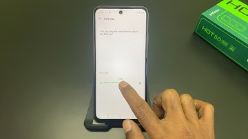 infinix hot 50 5G me font size Kaise change Kare || How to Make Text Bigger or Smaller