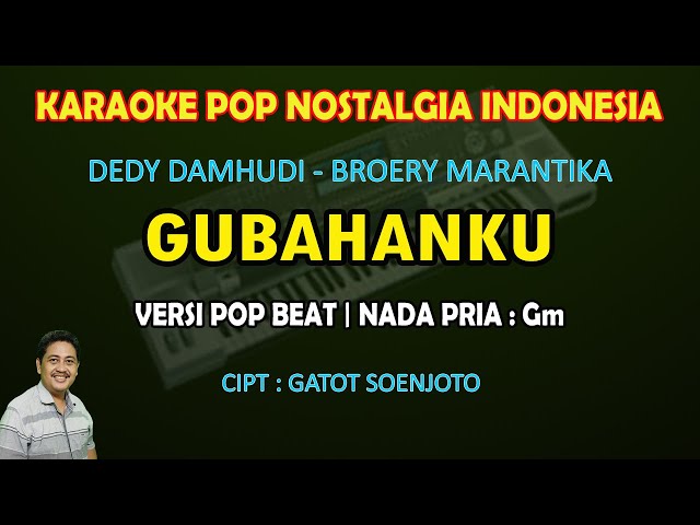 Gubahanku karaoke Broery Marantika versi Pop Beat nada pria Gm class=