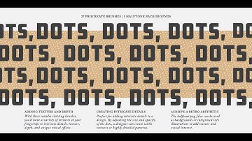 Testing Dotting Patterns and Halftone Procreate Brushes and Textures by Digi Life