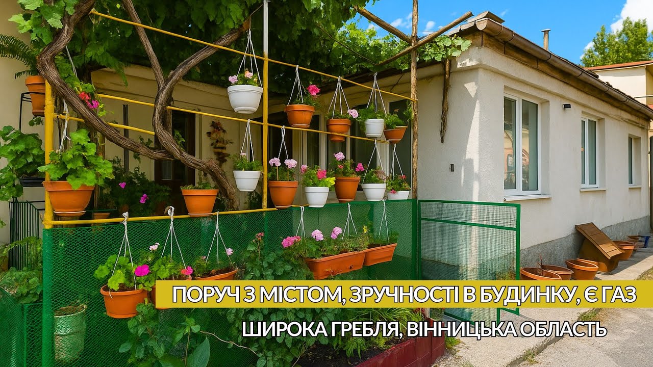 ✅Будинок за привабливою ціною Поруч з Вінницею | Зручності Газове опалення Документи готові