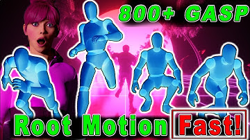 Quick Convert 800+ Game Animation Sample Project (GASP) Animations to Root Motion for Cinematics