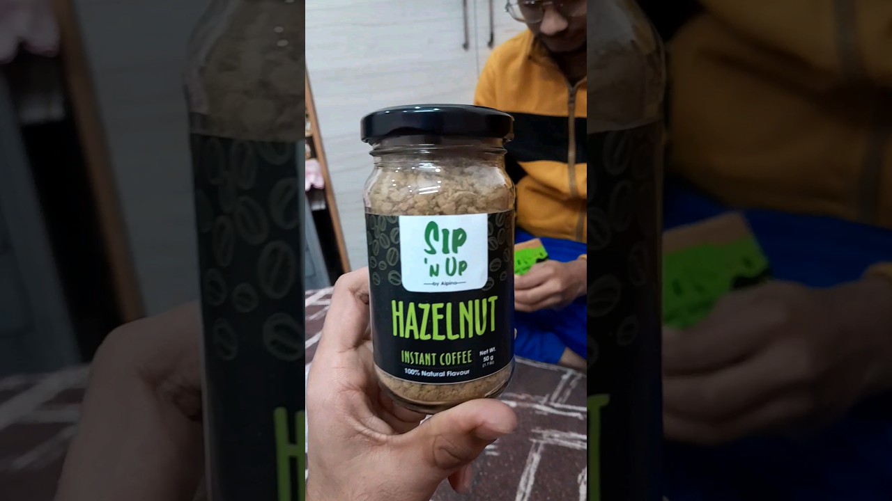 Alpino Hazelnut Isntant Premium coffee ☕️ || Growfitter App Free reward #growfitter #alpino #shorts
