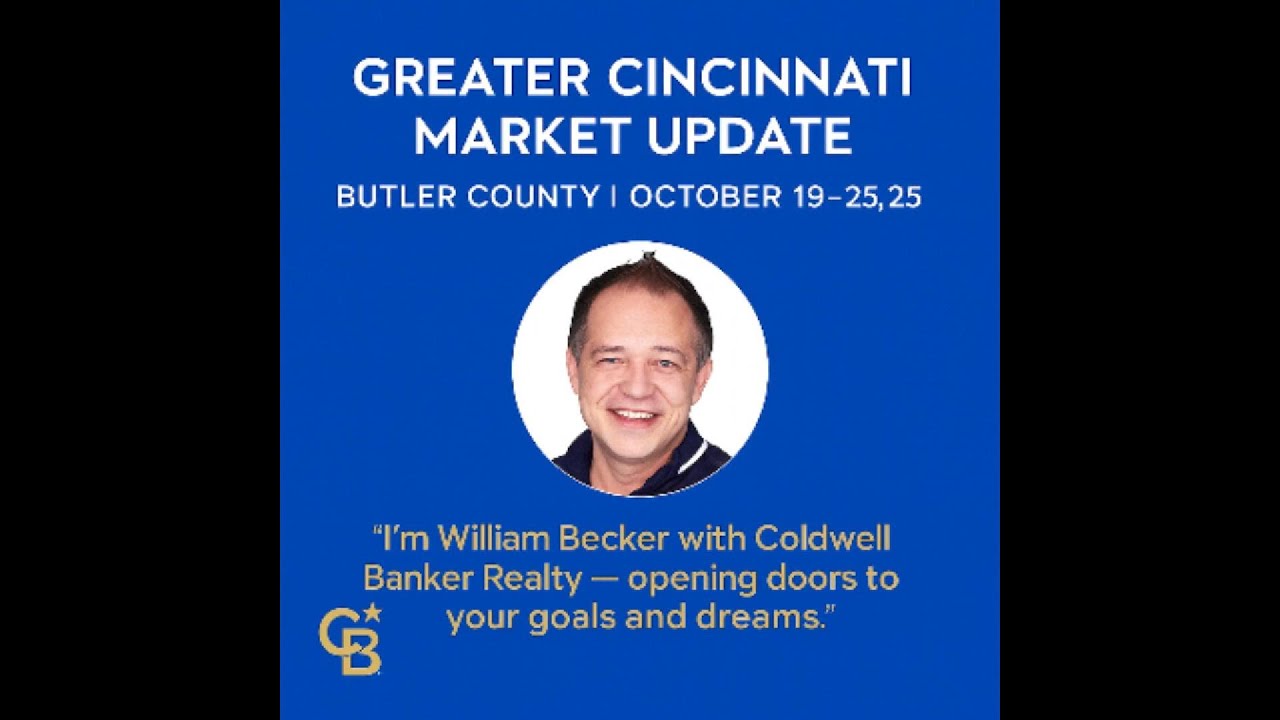 🏠 Butler County Real Estate Market Update | October 19–25, 2025 | Cincinnati Realtor William Becker