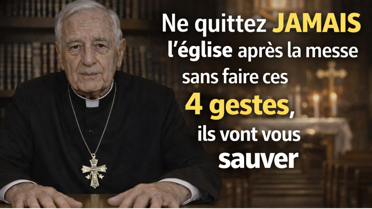 Ne quittez JAMAIS l’église après la messe sans faire ces 4 gestes — ils vont vous sauver...