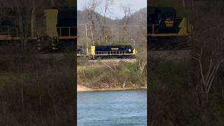KNWA manifest across river! #train #kanawha #trains #river #knwa