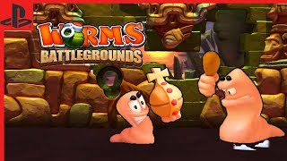 Suicidal Worms - Worms BattleGrounds Funny Moments
