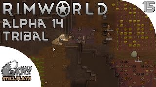 Rimworld alpha 14 tribal | another mechanoid raid and making money
with art part 15 gameplay