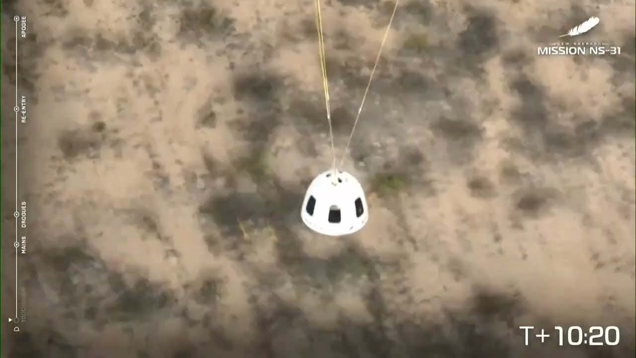 TOUCHDOWN! Blue Origin NS-31 Crew Landing