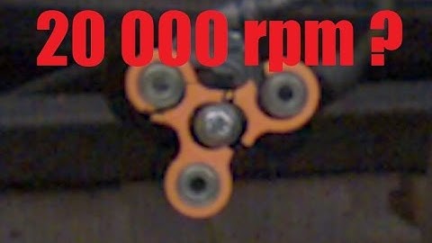 How Fast Can a Fidget Spinner Spin? (Before Exploding)