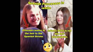 Princess Leonor & Infanta Sofia White Dress Comparison