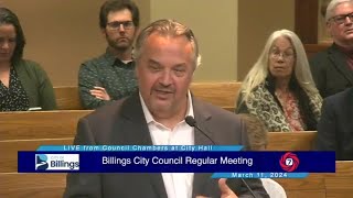 Bill Honaker gives reasoning for $5 million ask to Billings City Council