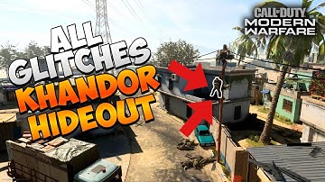 ALL GLITCHES ON THE NEW MAP KHANDOR HIDEOUT | MODERN WARFARE |