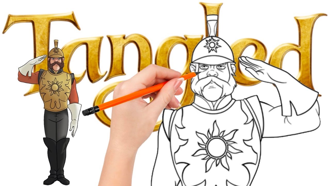 How to draw The Captain of the Guards Tangled YouTube