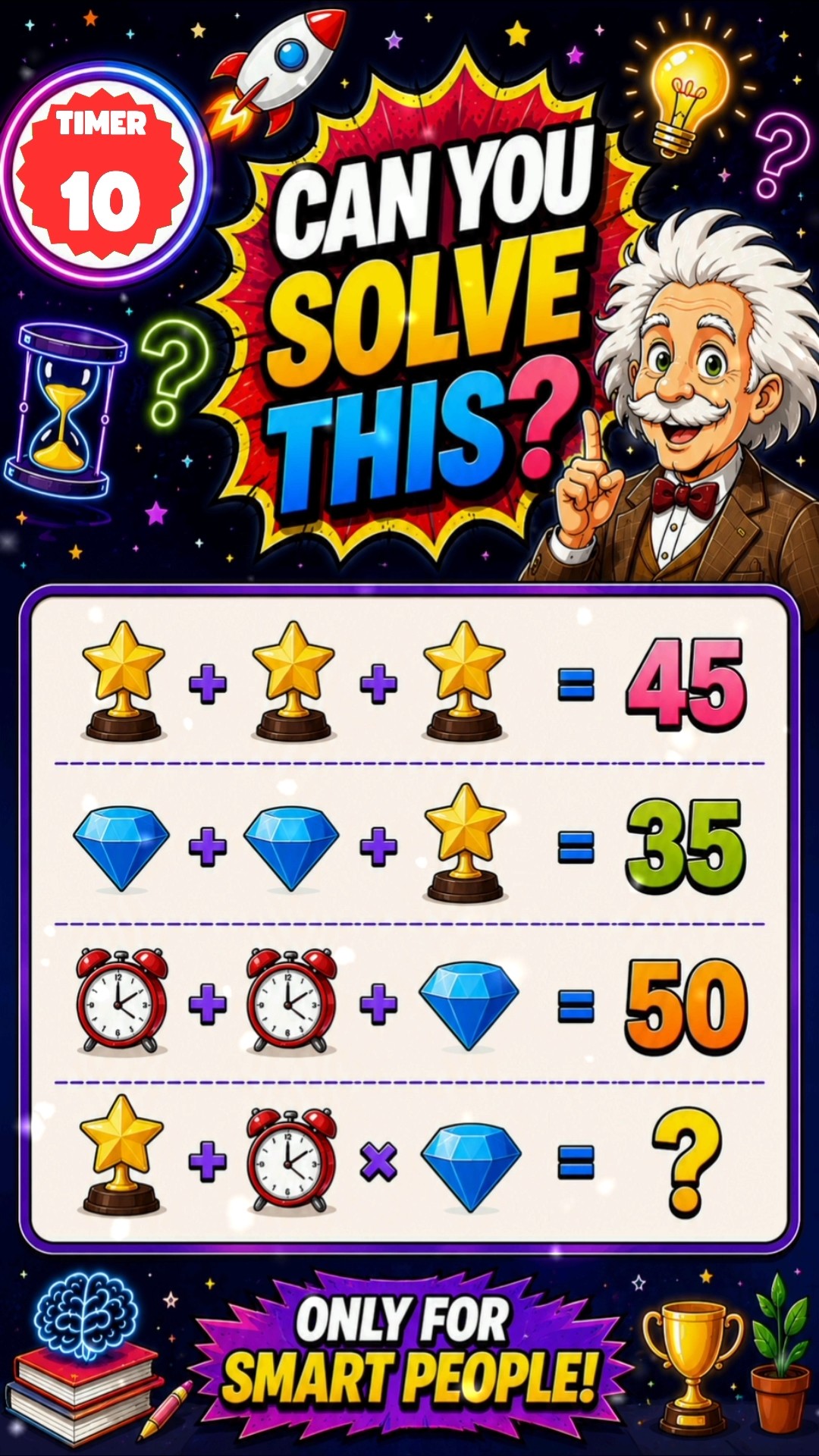 Can You Solve This? 🧠⭐ | Only 1% Can Solve This Brain Teaser