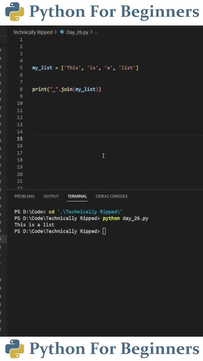 How To Join Strings Together In Python | Python For Beginners - YouTube