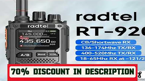 A must-have product! Radtel RT-920 10W Walkie Talkie Long Range SW MW LW AM SSB CB  Receive Wirele