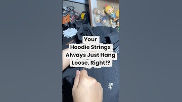 Hoodie Strings Hack! #viral #reallifehacks #shorts #howto #tips