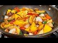 Vegetable Stir Fry without a Wok! | Rachael Ray frying pan.