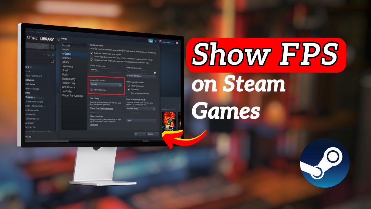 How To Show FPS On Steam Games YouTube 