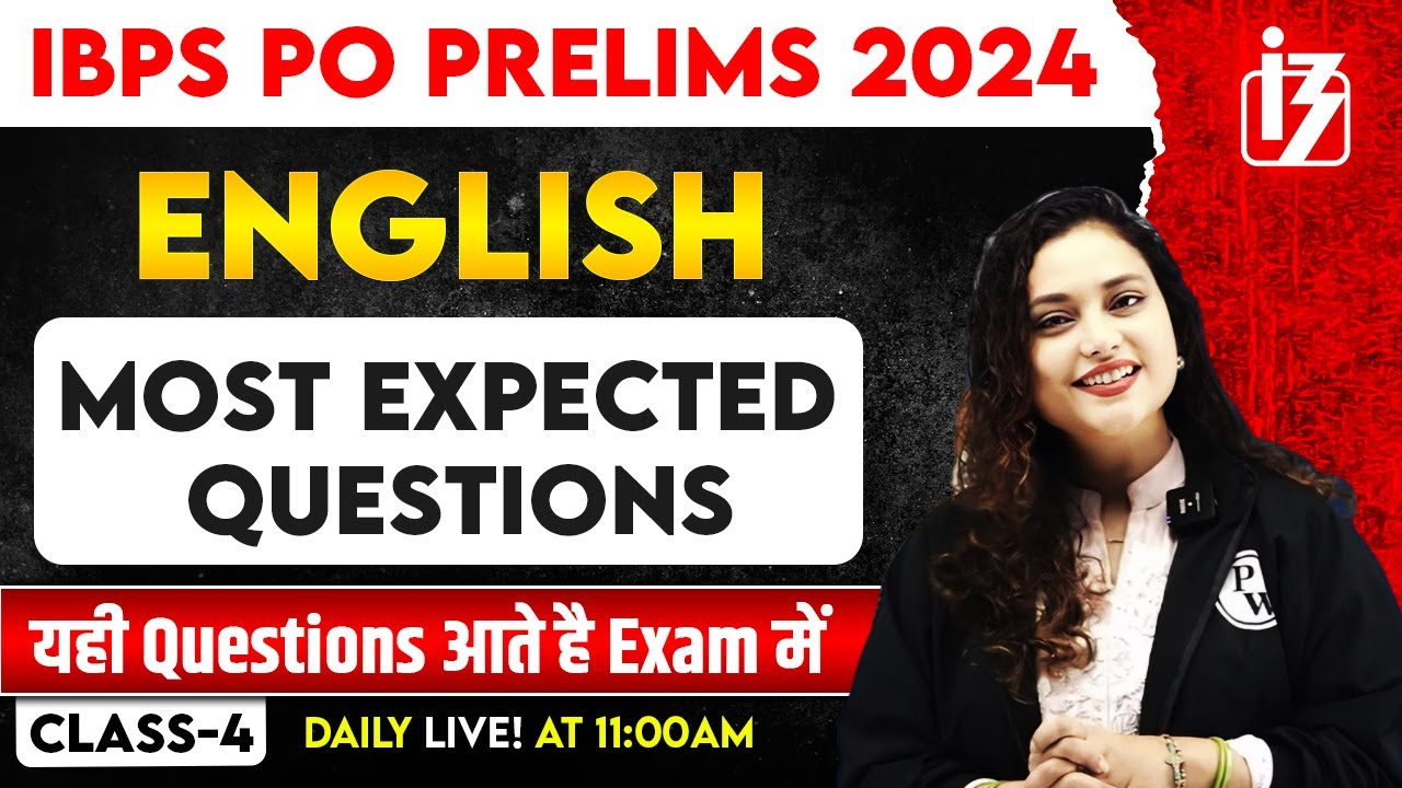 IBPS PO Preparation 2024 | IBPS PO English Most Expected Questions | by ...