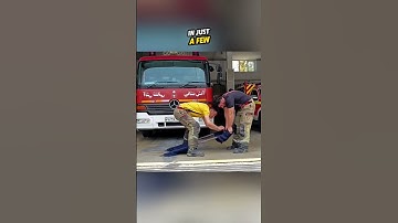 Slimme reddingstruc voor brandweerlieden 😮 #shorts