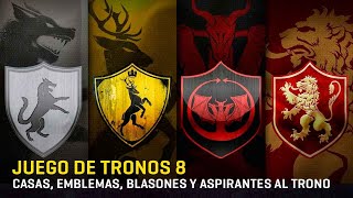 Juego de tronos 8: casas, emblemas, lemas, blasones y aspirantes al Trono  de Hierro - YouTube