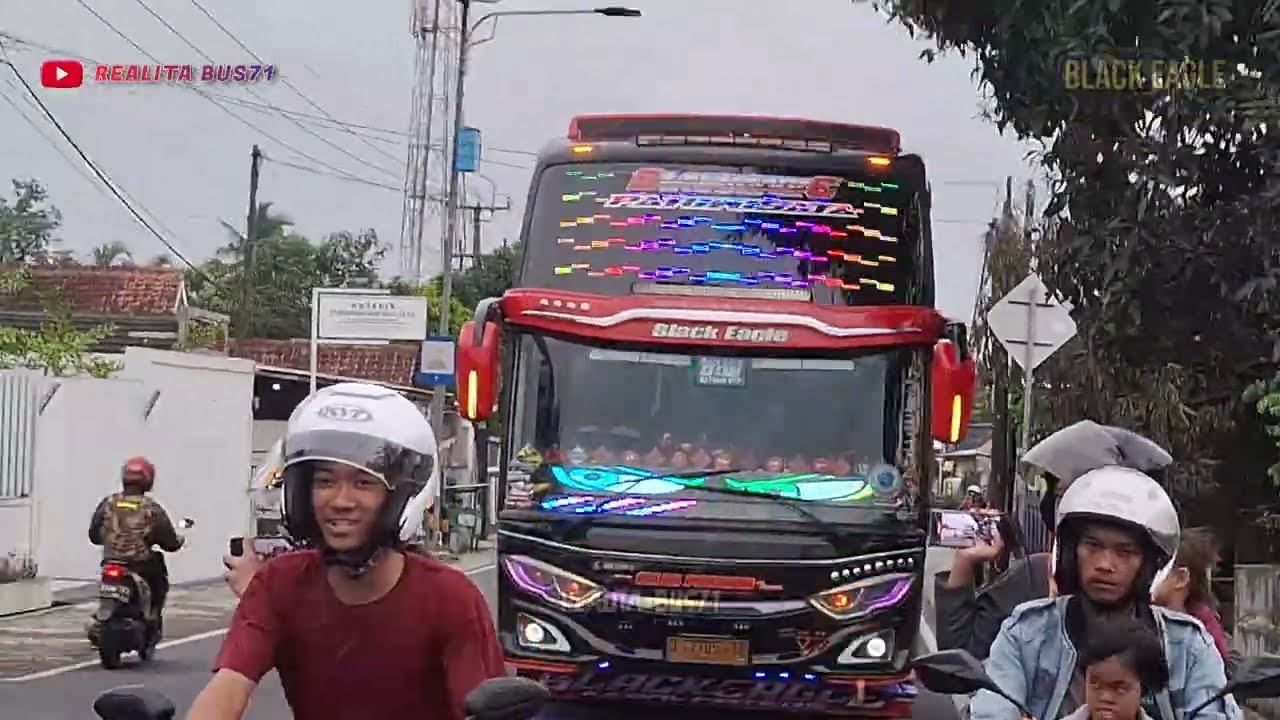 SENANG SEKALI BUS BASURI HEBOH‼️ Full Telolet Sepanjang Jalan Gelar Pratama || REALITA BUS71