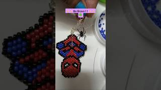 beaded spiderman 🕸😀😍 #diy #earrings #handmade #jewelry #keychain