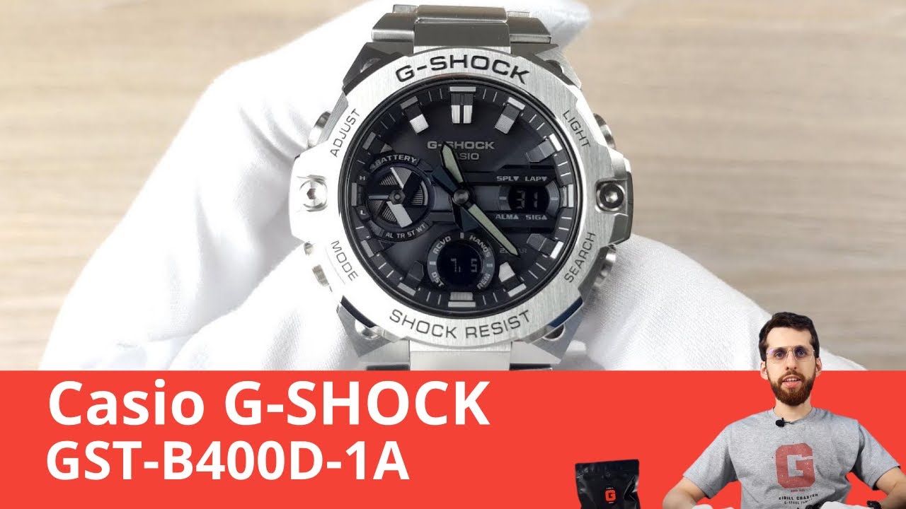Casio G-Shock GST-B400D-1A - купить наручные часы: цены, отзывы
