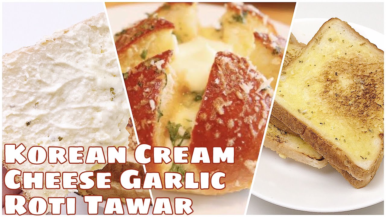 Roti Tawar Jadi Korean Cream Cheese Garlic Bread Tanpa Oven - Youtube Roti Tawar Jadi Korean Cream Cheese Garlic Bread Tanpa Oven - Youtube
