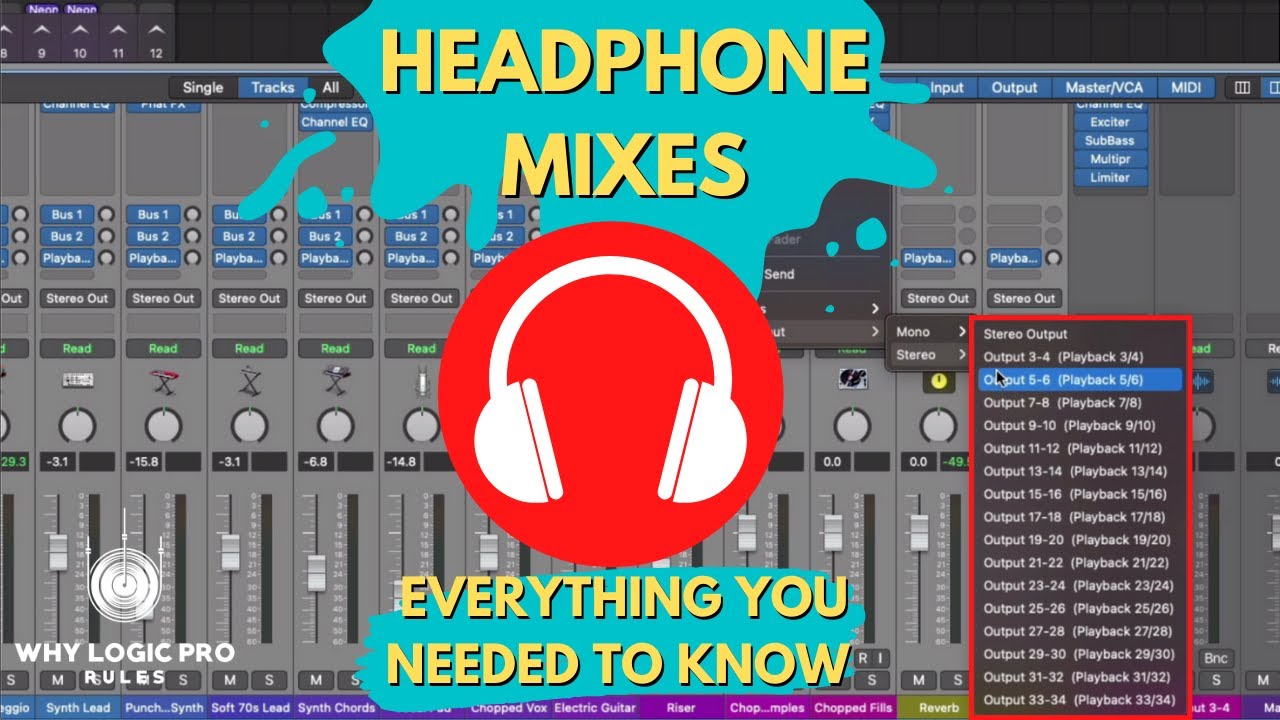 Headphone Mixes in Logic Pro - Everything You Need - YouTube