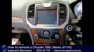 How to remove a Chrysler 300c Stereo (#1195)
