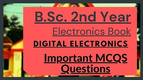 DDUGU | B.Sc. 2nd Year | Electronics | Digital Electronics | MCQS Type Questions with solutions
