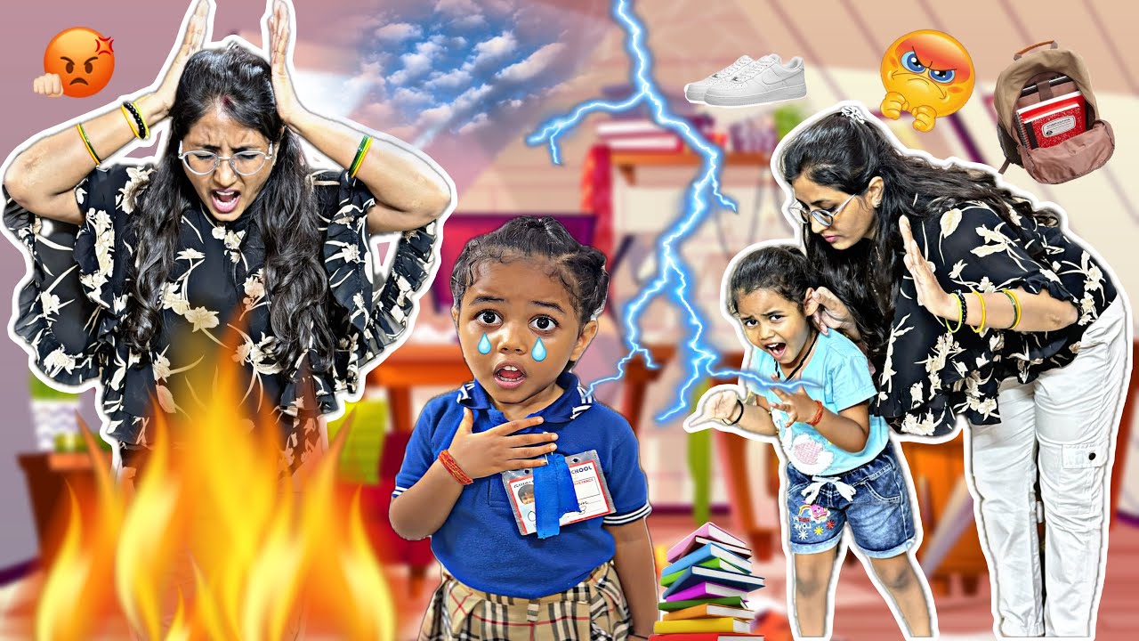 Indiscipline Darshika से सब हुए परेशान 😥Mamma ने किया अँधेरे वाले कमरे में बंद😭💥||