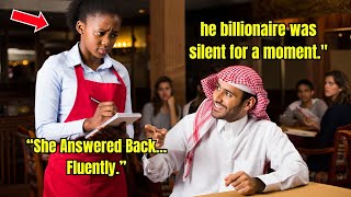 Billionaire Mocked Black Waitress in Arabic — Seconds Later, She Answered Back Fluently