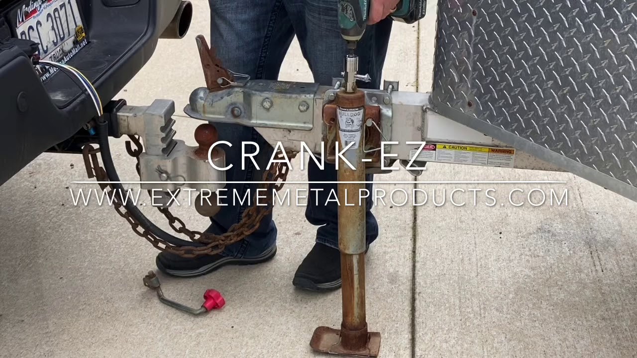 Must have Trailer Jack Adaptor. CrankEZ from www.extrememetalproducts