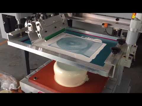 China DIY semi auto screen printing machine for the bottom of a pan