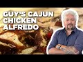 Guy Fieri Makes Cajun Chicken Alfredo | Guy's Big Bite | Food Network