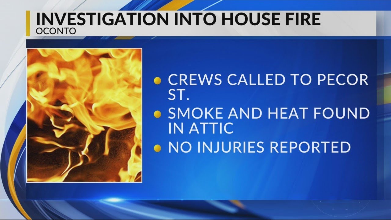 House fire under investigation in Oconto - YouTube